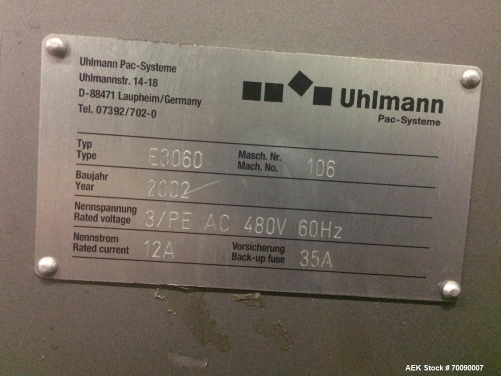Used Uhlmann Model E3060 Overwrap Multi-Pack Bundler