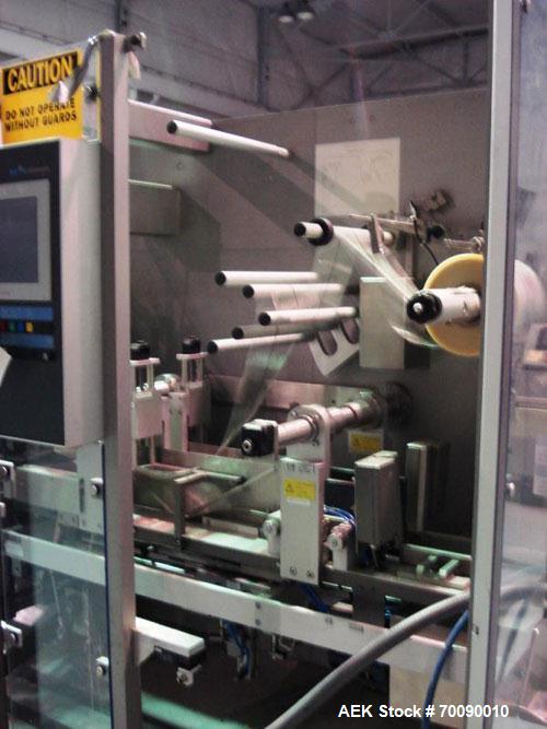 Used Uhlmann Model E3060 overwrap bundler. Capable of speeds up to 60 bundles per minute or 500 cartons per minute.Maximum carton size: 130mm x 150mm x 250mm. Has carton upstacker for collation. Max ...