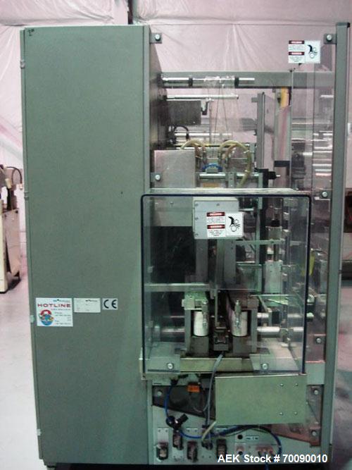 Used Uhlmann Model E3060 overwrap bundler. Capable of speeds up to 60 bundles per minute or 500 cartons per minute.Maximum carton size: 130mm x 150mm x 250mm. Has carton upstacker for collation. Max ...
