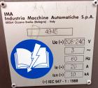 Used- BFB (IMA) Diefold Carton Over Wrapper. Model AC-120