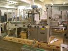 Used Pester Overwrapper, type PEWO-FOLD 1. 450mm max film width, 60mm x 60mm x 20mm min format, 400mm x 350mm x 140mm max format, rated up to 60 cycles/minute, 480 volt, serial #4452, new 1999.