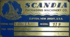 Used Scandia Turret Overwrapper, Model 712
