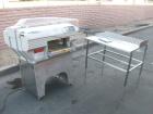 Used Mettler Toledo Wrapper, Model 645 XL-45, 90 degree conveyor, 3' accumulator table.