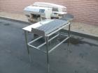 Used Mettler Toledo Wrapper, Model 645 XL-45, 90 degree conveyor, 3' accumulator table.