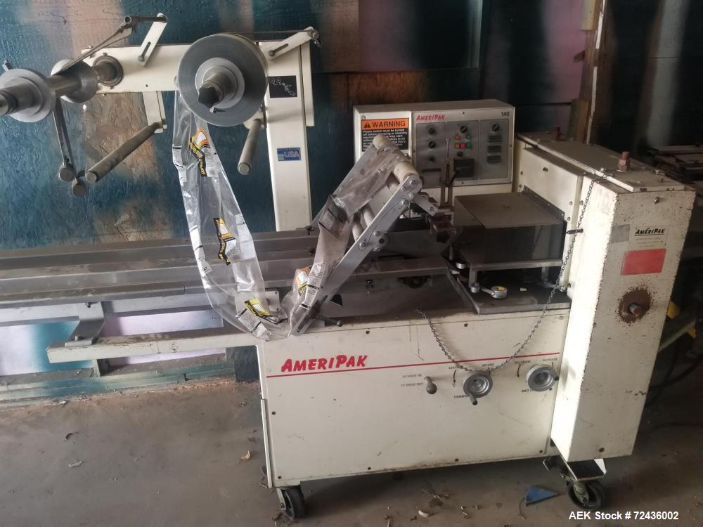 Used Ameripak Model 140 Horizontal Flow Wrapper