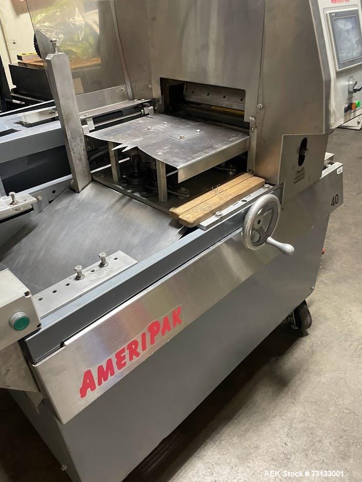 Ameripack Model 40 Horizontal Wrapper with Film Registration.