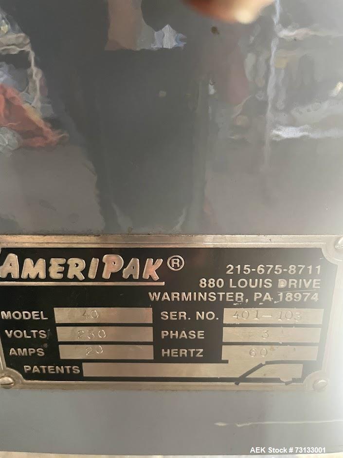 Ameripack Model 40 Horizontal Wrapper with Film Registration.