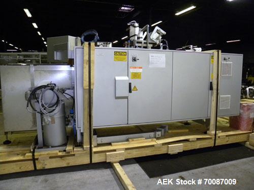 Used Bosch Sigpack HBL Horizontal Flow Wrapper. Capable of speeds up to 200 packages per minute. Machine has a package size range of: length 50 to 300mm, width up to 120mm, height up to 60mm. Has a m...