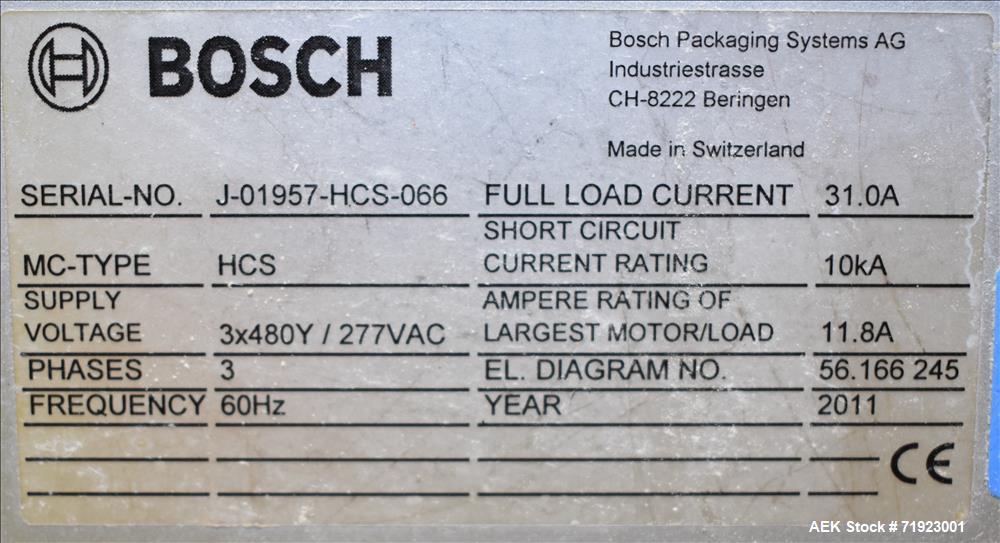 Used- Bosch Sigpack High-Speed Horizontal Flow Wrapper, Model HCS and FGM