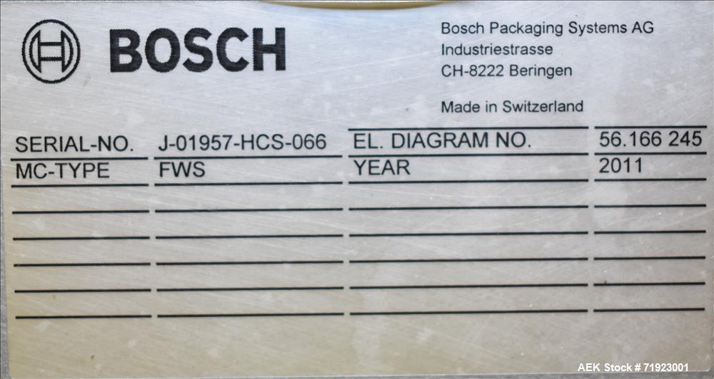 Used- Bosch Sigpack High-Speed Horizontal Flow Wrapper, Model HCS and FGM