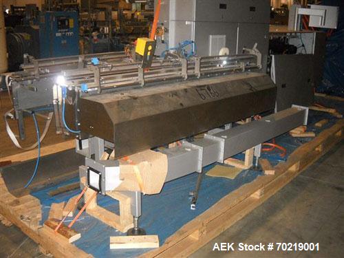 Used Bosch Sigpack HSL Hermetical Seal, Long Dwell horizontal wrapper capable of speeds up to 350 packages per minute. Package size range: (Length) 50mm to 300mm (Width) up to 120mm (Height) up to 60...