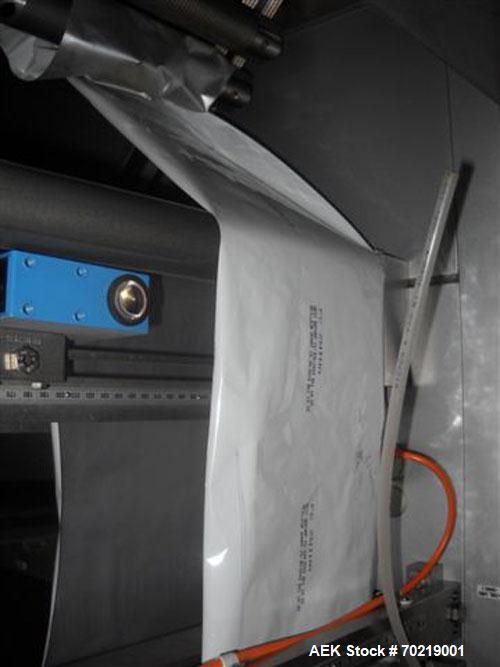 Used Bosch Sigpack HSL Hermetical Seal, Long Dwell horizontal wrapper capable of speeds up to 350 packages per minute. Package size range: (Length) 50mm to 300mm (Width) up to 120mm (Height) up to 60...