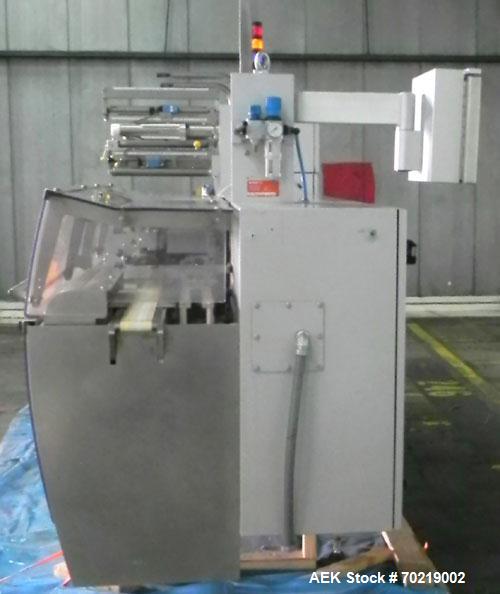 Used Bosch Sigpack HSL Hermetical Seal, Long Dwell horizontal wrapper, Capable of speeds up to 350 packages per minute. Package size range: (Length) 50mm to 300mm (Width) up to 120mm (Height) up to 6...