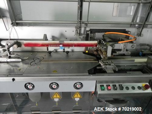 Used Bosch Sigpack HSL Hermetical Seal, Long Dwell horizontal wrapper, Capable of speeds up to 350 packages per minute. Package size range: (Length) 50mm to 300mm (Width) up to 120mm (Height) up to 6...