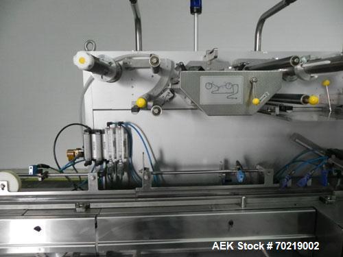 Used Bosch Sigpack HSL Hermetical Seal, Long Dwell horizontal wrapper, Capable of speeds up to 350 packages per minute. Package size range: (Length) 50mm to 300mm (Width) up to 120mm (Height) up to 6...