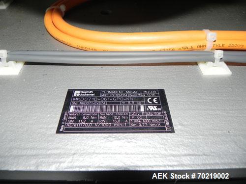 Used Bosch Sigpack HSL Hermetical Seal, Long Dwell horizontal wrapper, Capable of speeds up to 350 packages per minute. Package size range: (Length) 50mm to 300mm (Width) up to 120mm (Height) up to 6...