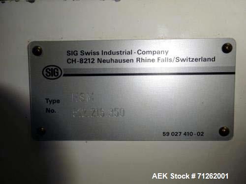 Used- Bosch Sigpack, Model HSM, Horizontal High Speed Horizontal Wrapper