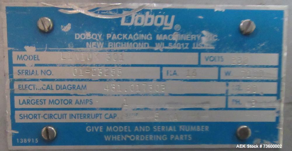 Bosch Doboy Linium 301 Flow Wrapper | Stainless Steel, High-Speed Horizontal Packaging