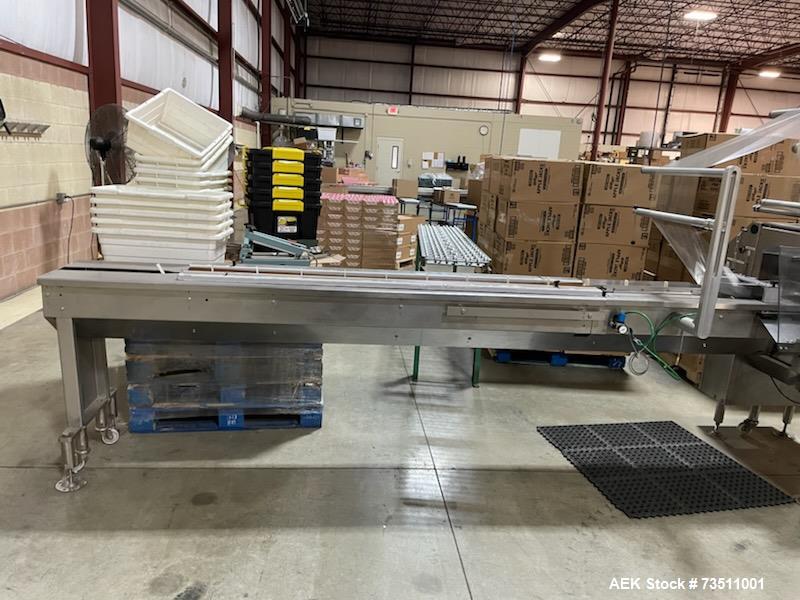 Used Bosch Pack 102 Horizontal Flow Wrapper | 8” Jaws | Markem X40 Coder | Extra Parts