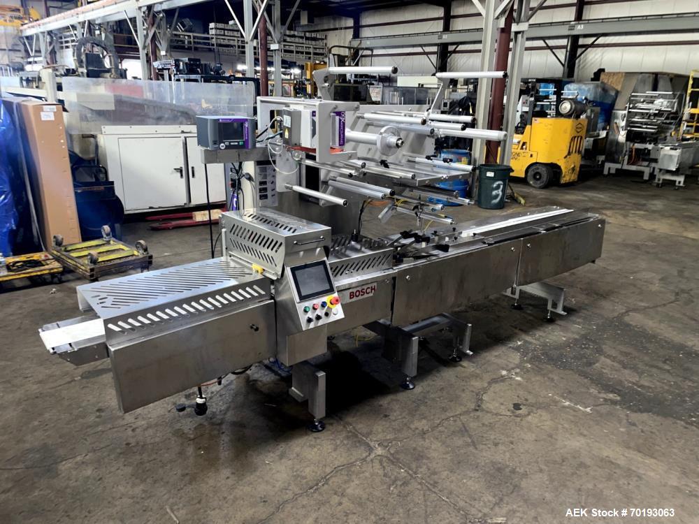 Bosch Syntegon Pack 201 Horizontal Flow Wrapper – 150 PPM, Dual Film, Date Coder (Used)