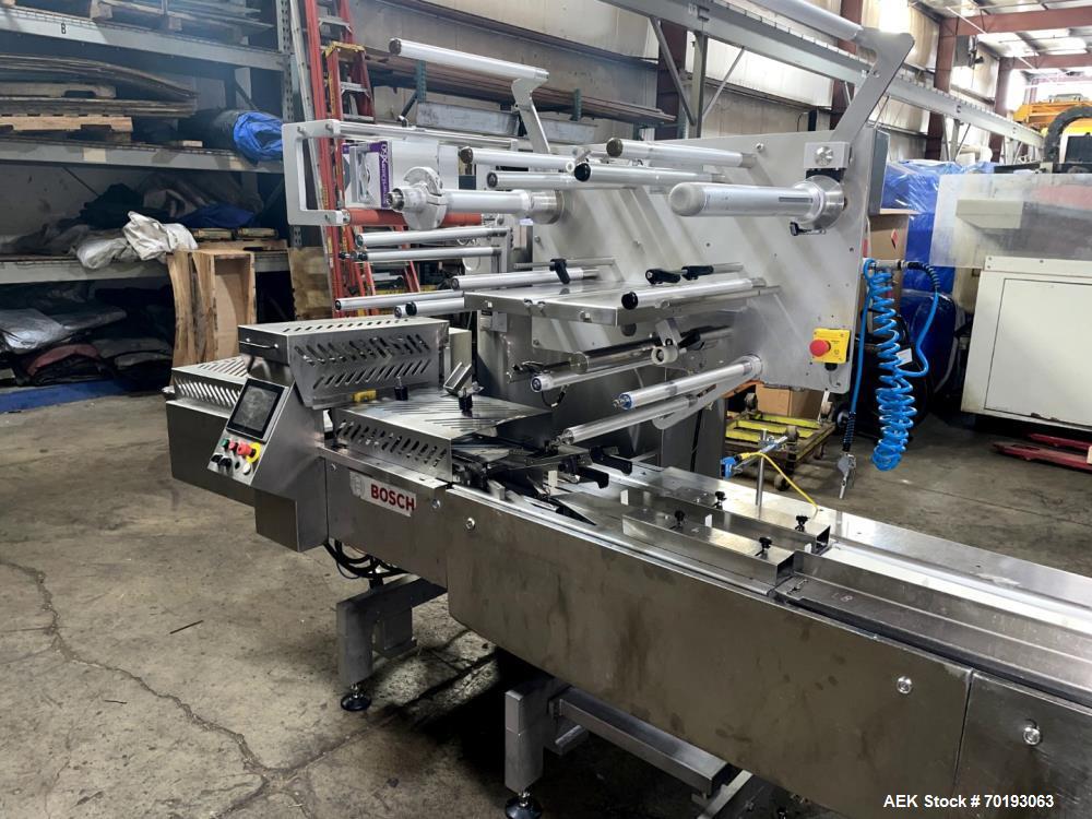 Bosch Syntegon Pack 201 Horizontal Flow Wrapper – 150 PPM, Dual Film, Date Coder (Used)