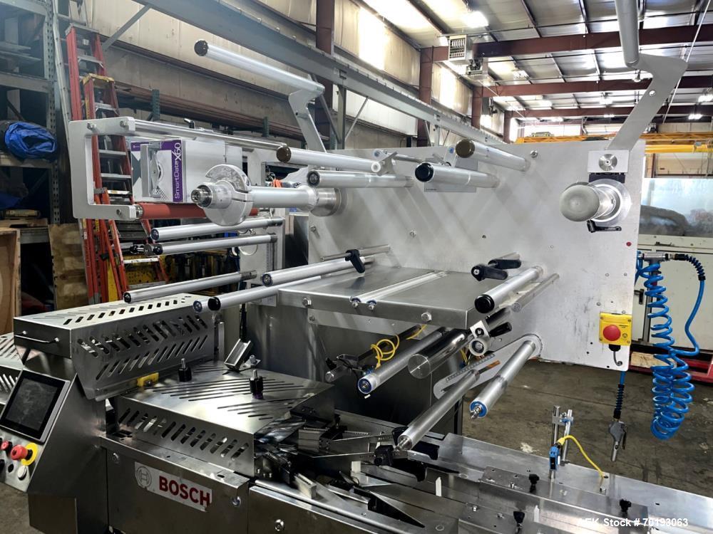 Bosch Syntegon Pack 201 Horizontal Flow Wrapper – 150 PPM, Dual Film, Date Coder (Used)