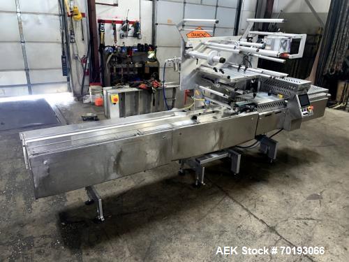Used Bosch Pack 201 Horizontal Flow Wrapper | 150 PPM | 650mm Film Width | Servo Driven | Markem SmartDate X60 Printer | Built 2013