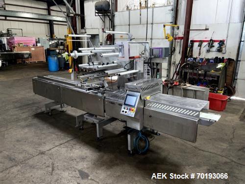 Used Bosch Pack 201 Horizontal Flow Wrapper | 150 PPM | 650mm Film Width | Servo Driven | Markem SmartDate X60 Printer | Built 2013