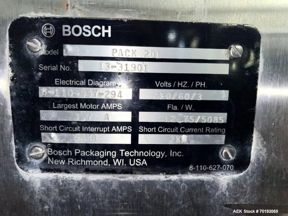 High-Speed Bosch Doboy Pack 201 Horizontal Flow Wrapper with Printer
