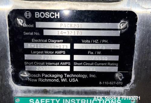 Used Bosch Pack 201 Horizontal Flow Wrapper | 150 PPM High-Speed Packaging Machine