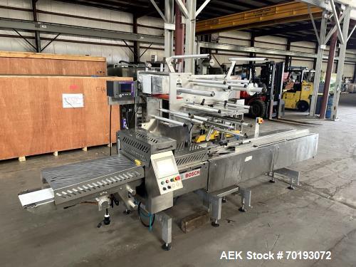 Used Right-to-Left Packaging System, Bosch Pack 201 Horizontal Flow Wrapper | 150 PPM