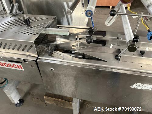 Used Right-to-Left Packaging System, Bosch Pack 201 Horizontal Flow Wrapper | 150 PPM