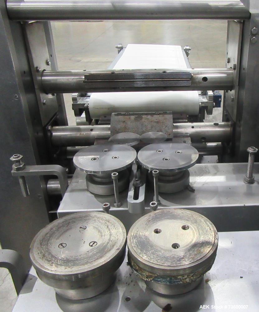 Bosch (Syntegon) Model Pack 201 Horizontal Wrapper with 2 Up Seal Jaws. 250 PPM