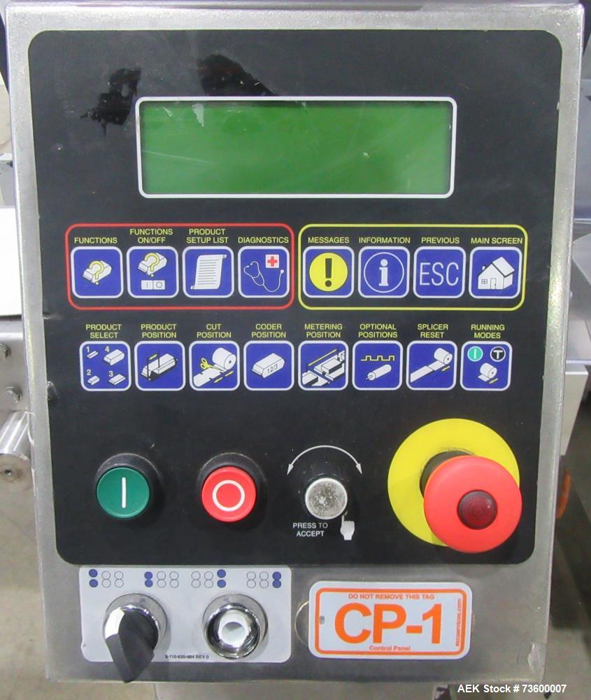 Bosch (Syntegon) Model Pack 201 Horizontal Wrapper with 2 Up Seal Jaws. 250 PPM