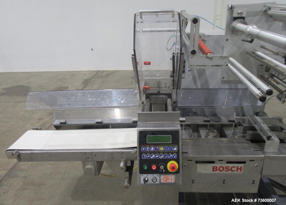 Bosch (Syntegon) Model Pack 201 Horizontal Wrapper with 2 Up Seal Jaws. 250 PPM