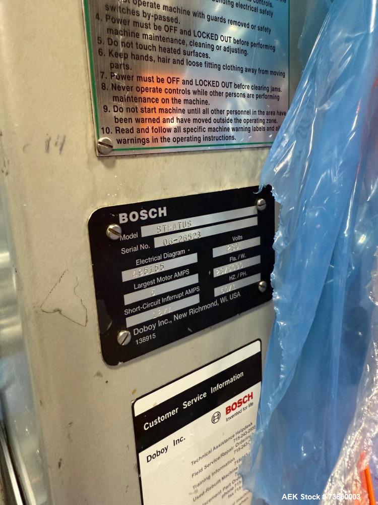 Used Bosch (Doboy) Stratus Horizontal Flow Wrapper | Versatile Mid-Speed Packaging System