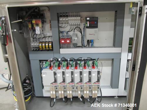 Used Cambell Revolution Horizontal Stainless Steel Washdown Wrapper. Designed for structured resistance sealed film. (Unused condition, New in 2014!) High speed unit with automatic servo belt infeed....