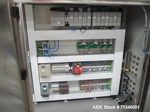 Used Cambell Revolution Horizontal Stainless Steel Washdown Wrapper. Designed for structured resistance sealed film. (Unused condition, New in 2014!) High speed unit with automatic servo belt infeed....