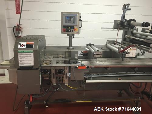 Used Campbell Model Pioneer Horizontal Flow Wrapper. Capable of speeds up to 200 packages per minute. Currently set up with a two up configuration. Has film print registration, Allen Bradley PLC cont...