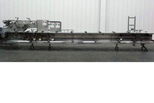 Used Delta Model Eagle Horizontal Flow Wrapper with inline feeder. Last running confectionary product from 300 to 585 pieces per minute. Has servo axis, inline product feeder that spaces each product...