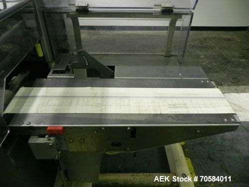 Used Bosch Doboy Linium 311 horizontal wrapper. 1 up crimper capable of speeds up to 150 packages per minute (can run up to 350 packages per minute on a 2 up configuration). Has a 120mm Crimper diame...