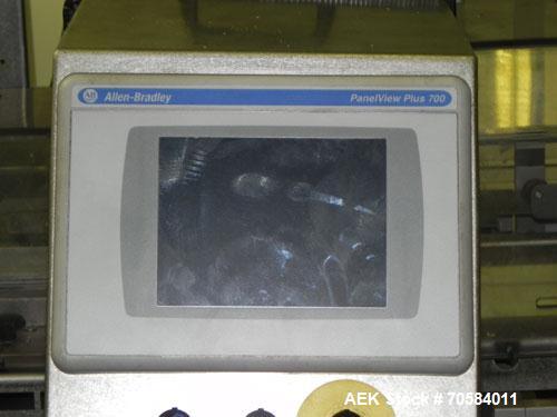 Used Bosch Doboy Linium 311 horizontal wrapper. 1 up crimper capable of speeds up to 150 packages per minute (can run up to 350 packages per minute on a 2 up configuration). Has a 120mm Crimper diame...