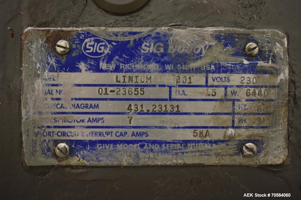 Used Doboy Model Linium 301 Horizontal Flow Wrapper