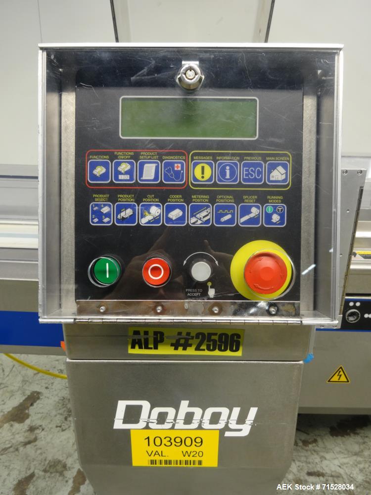 Used Bosch Doboy Model Linium 301 Horizontal Flow Wrapper