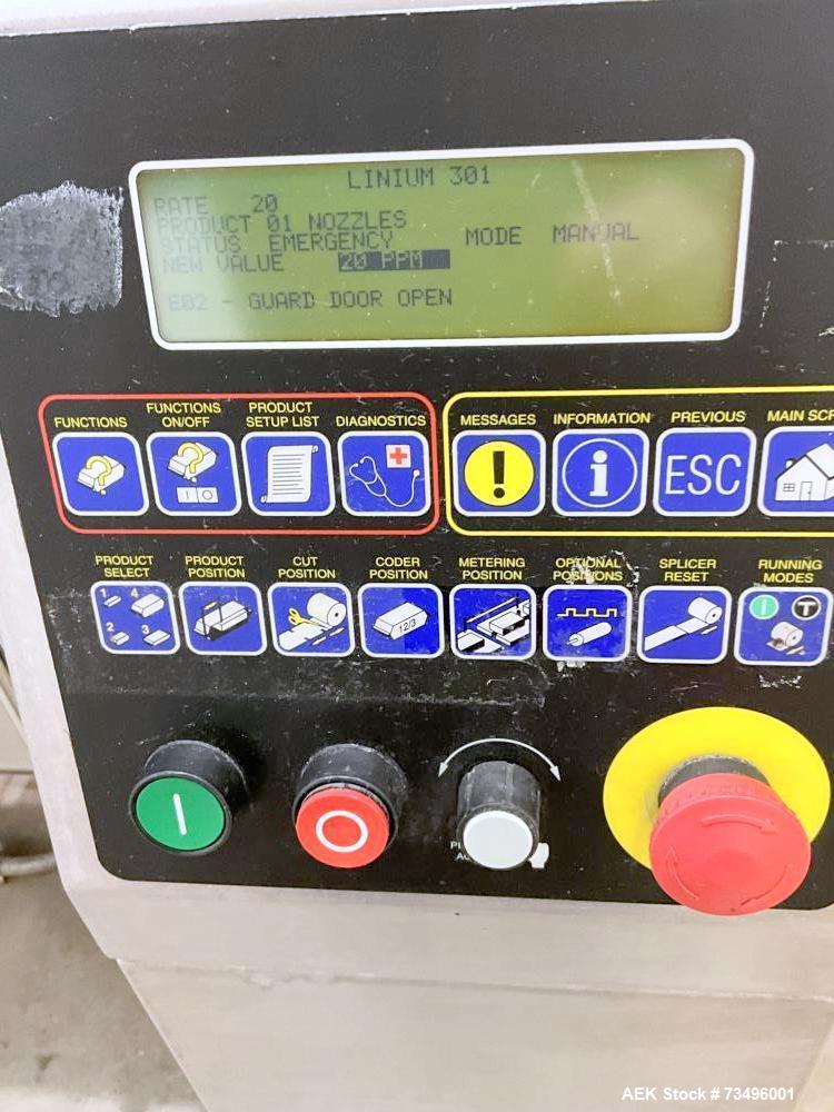 Used Doboy (Bosch/Syntegon) Linium 301 Horizontal Flow Wrapper | 100 PPM | Stainless Steel | 10' Infeed