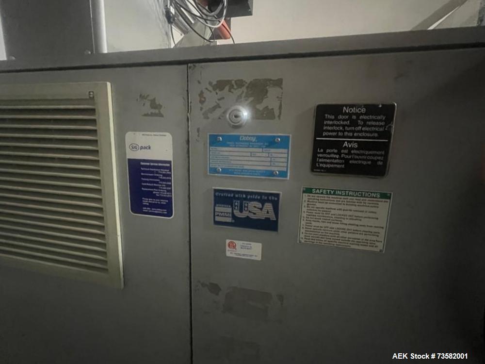 Used Doboy Linium 301 Horizontal Flow Wrapper | Up to 100 PPM | 8’ Lugged Infeed | 9” End Seal | Stainless Contact Parts