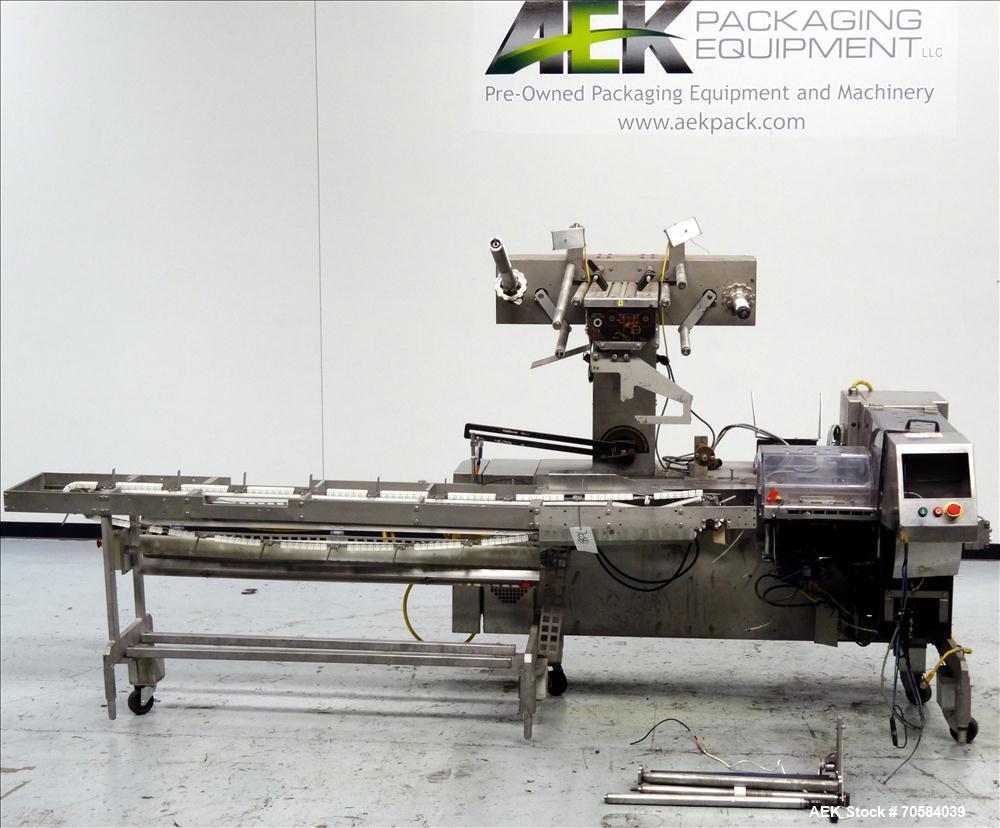 Used Bosch (Doboy) Linium 311 horizontal wrapper. Parts Machine Only.  1 up crimper capable of speeds up to 150 packages per minute (can run up to 350 packages per minute on a 2 up configuration). Ha...