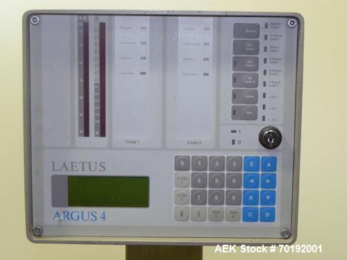 Used Doboy Mustang IV Horizontal Wrapper. Machine is capable of speeds up to 90 cpm. The Doboy is a 1 up unit with film registration and an Argus bar code scanner. Package size range: length up to 15...