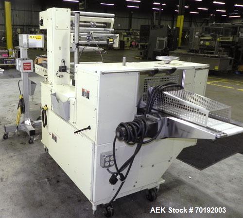 Used Doboy Model Mustang IV Horizontal Wrapper. Machine is capable of speeds up to 90 cpm. 1 up unit withh film registration andArgus bar code scanner. Package size range: length up to 15", height up...