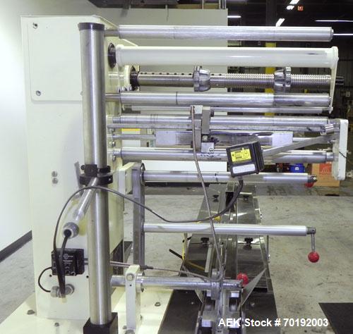 Used Doboy Model Mustang IV Horizontal Wrapper. Machine is capable of speeds up to 90 cpm. 1 up unit withh film registration andArgus bar code scanner. Package size range: length up to 15", height up...